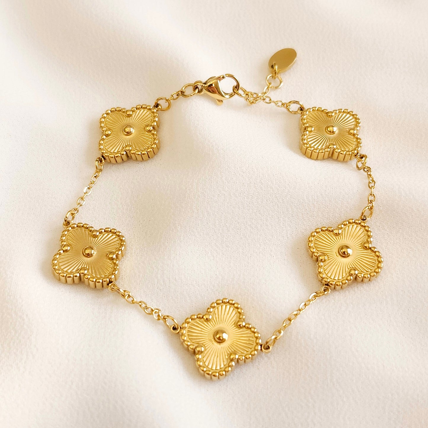 Gold Clover Bracelet