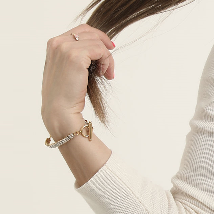 Link and Zirconia Bracelet