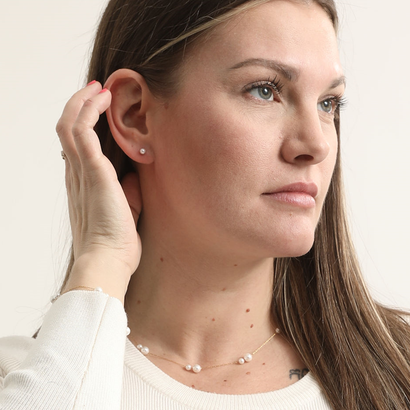 Pearl Stud Earrings