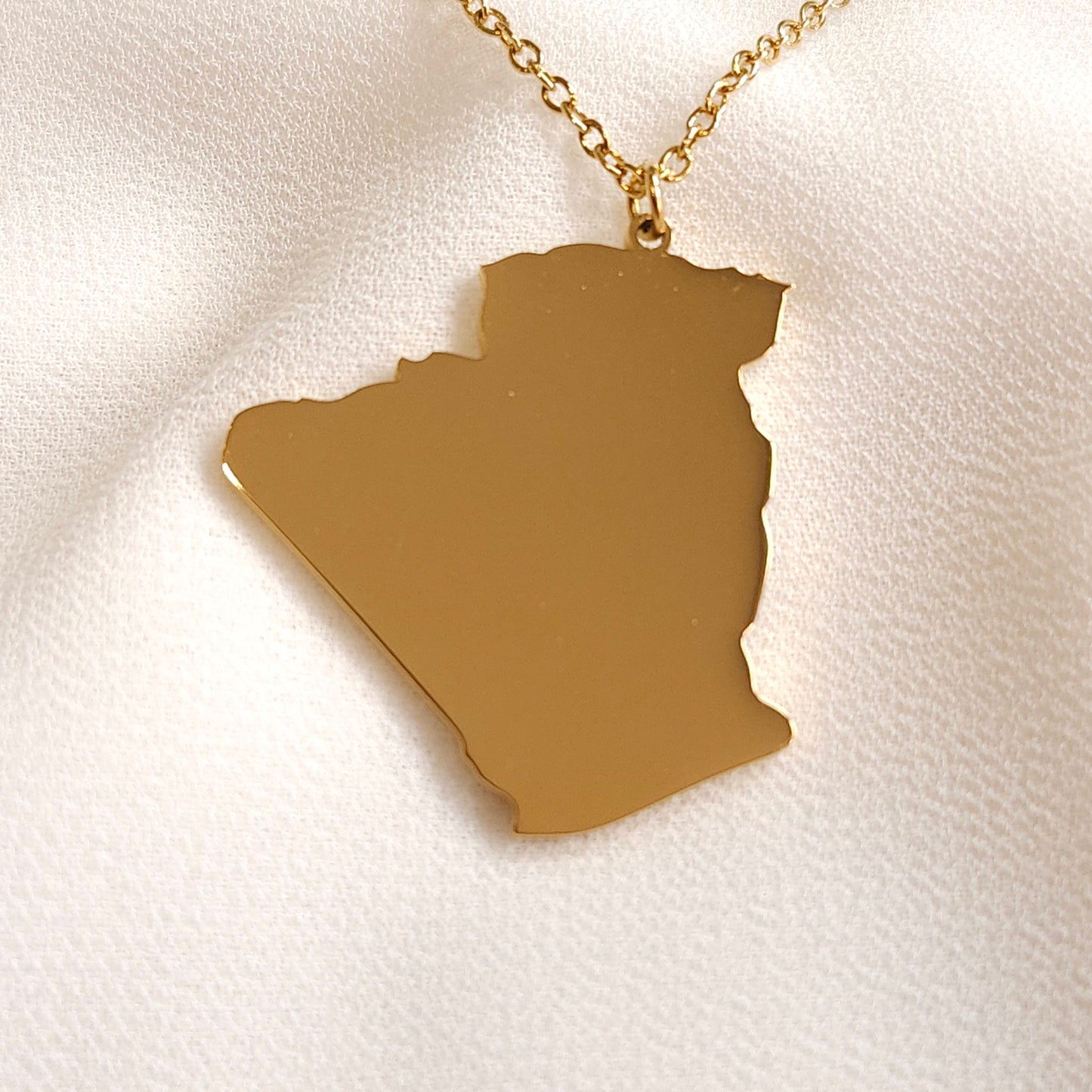 Country Map Pendant Necklace