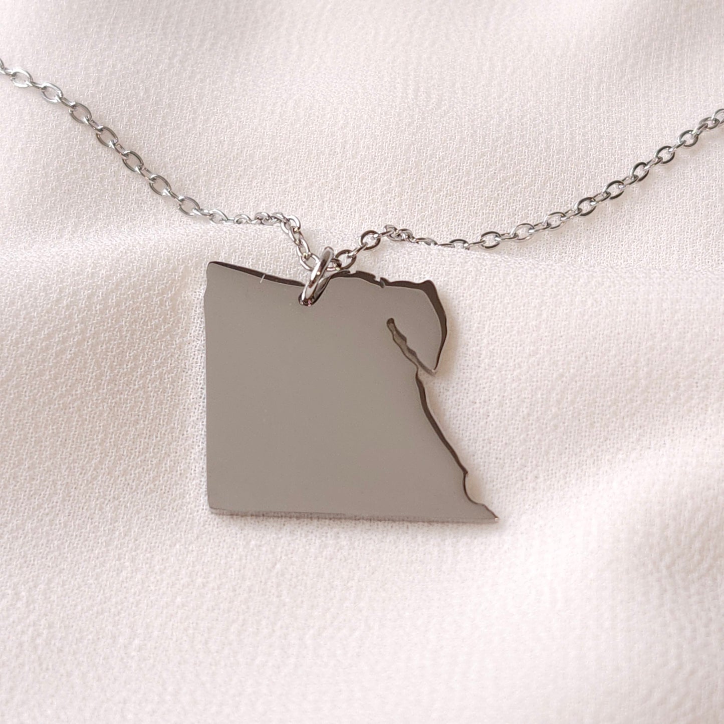 Country Map Pendant Necklace