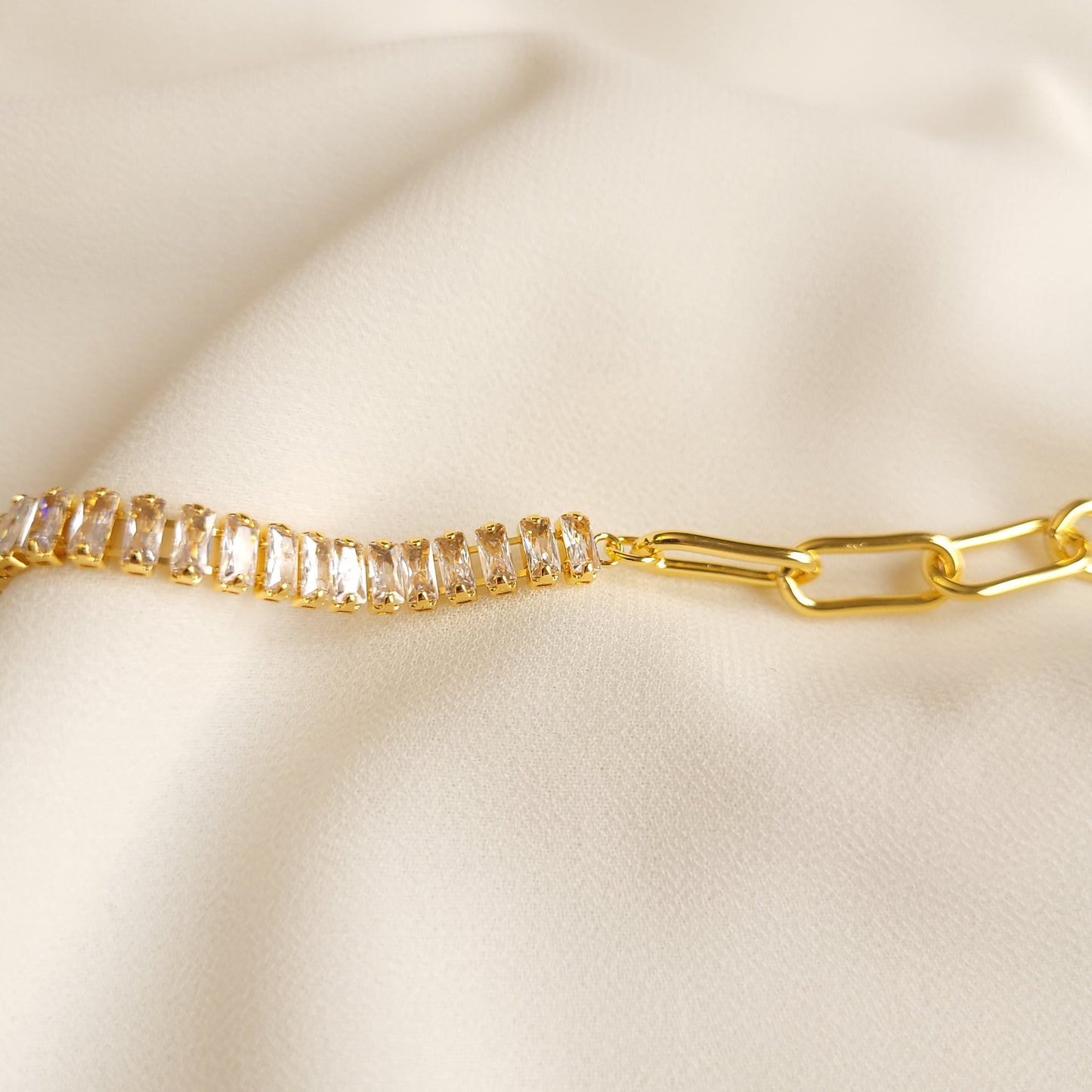 Link and Zirconia Bracelet