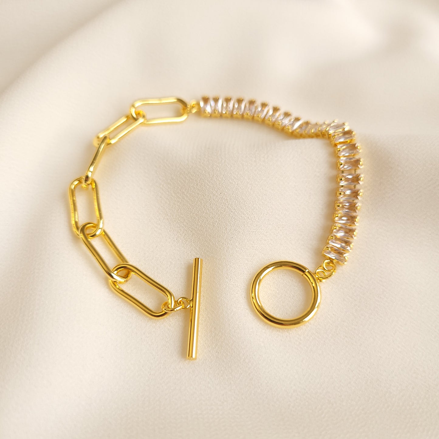 Link and Zirconia Bracelet