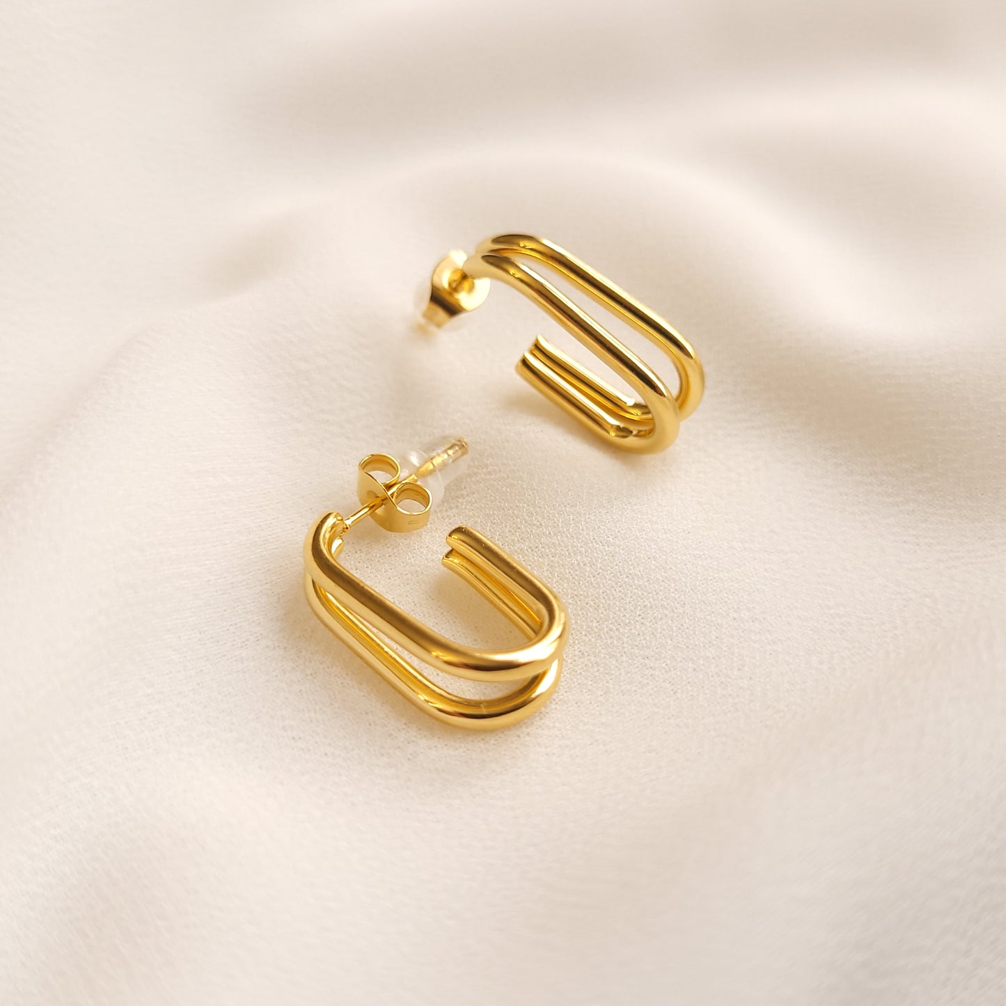 Double Line Earrings