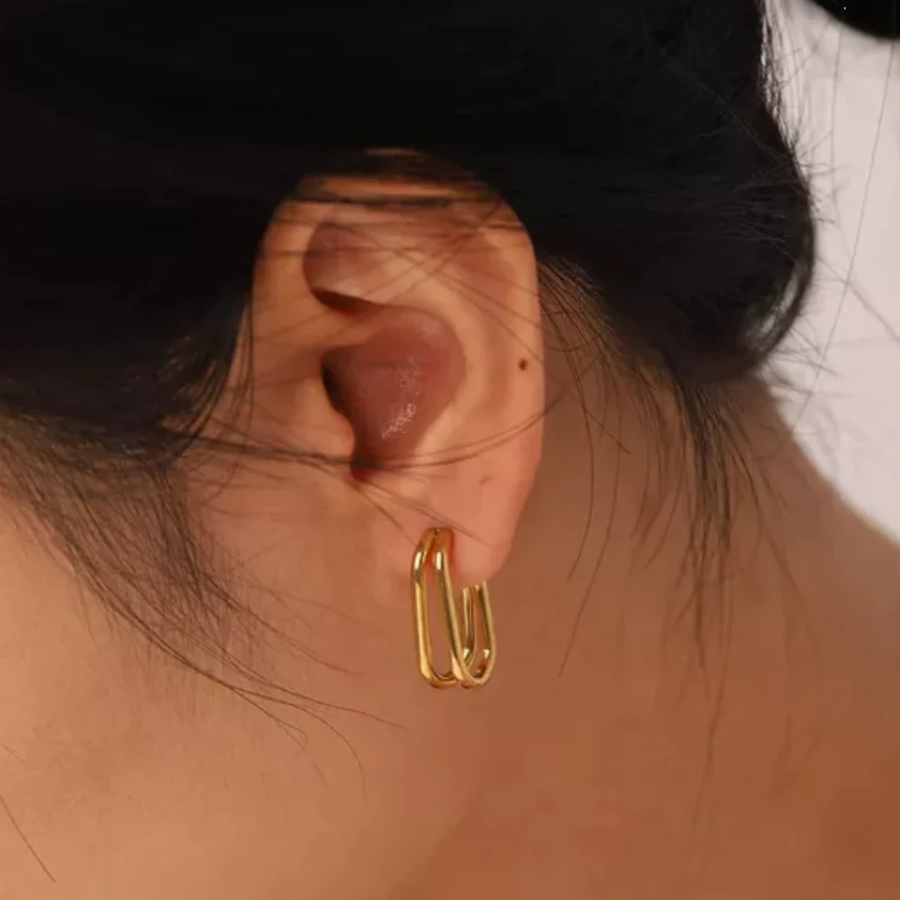Double Line Earrings