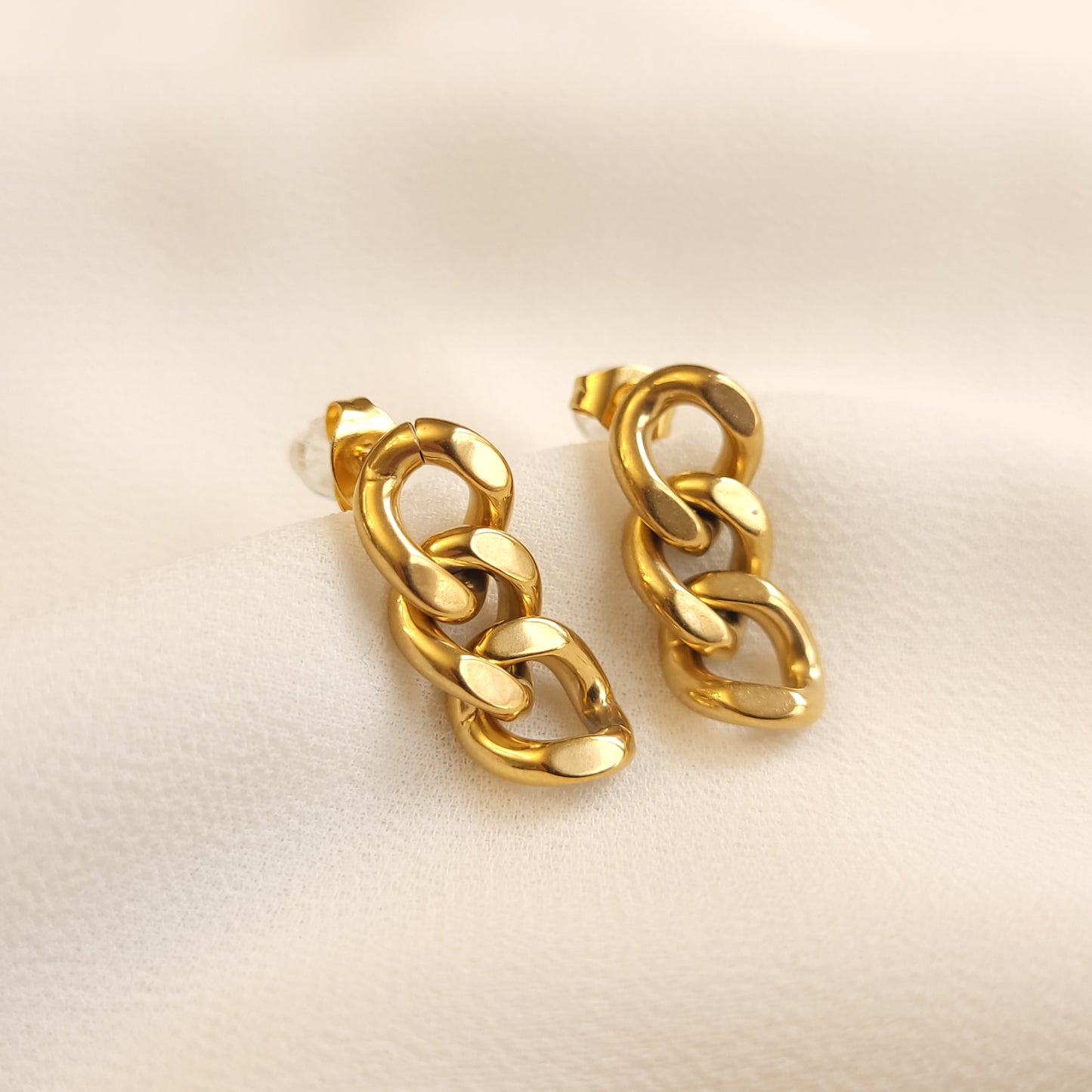 Cuban Chain Earrings