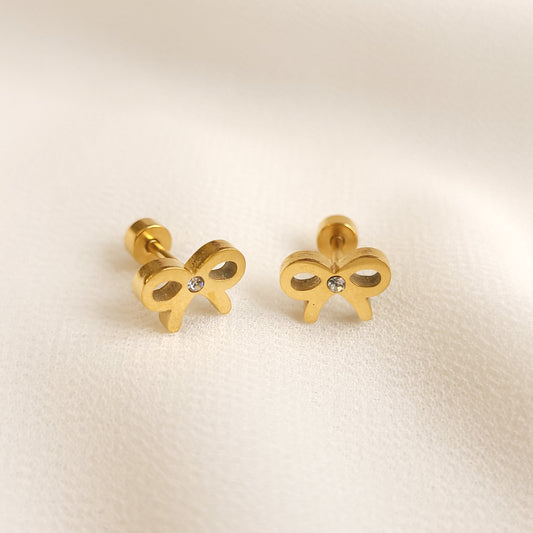 Bow Tie Stud Earrings