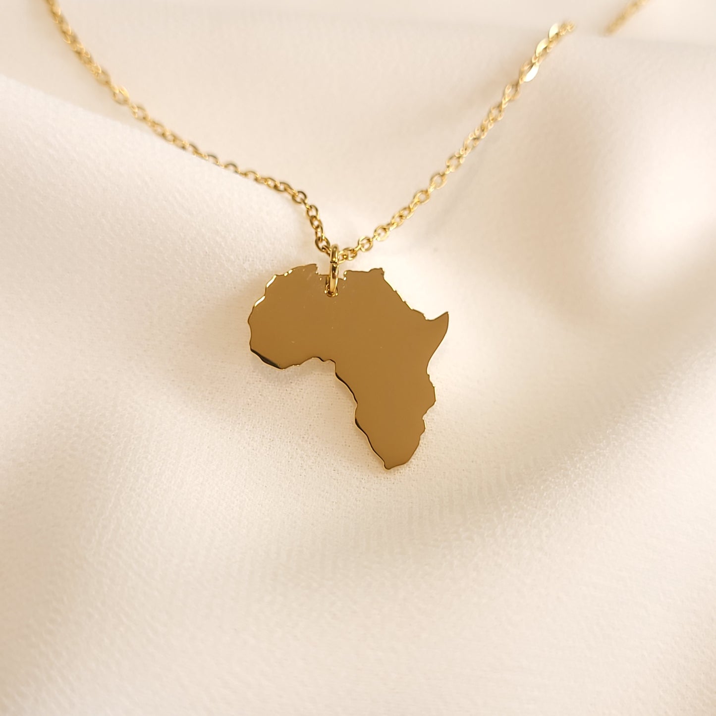 Country Map Pendant Necklace