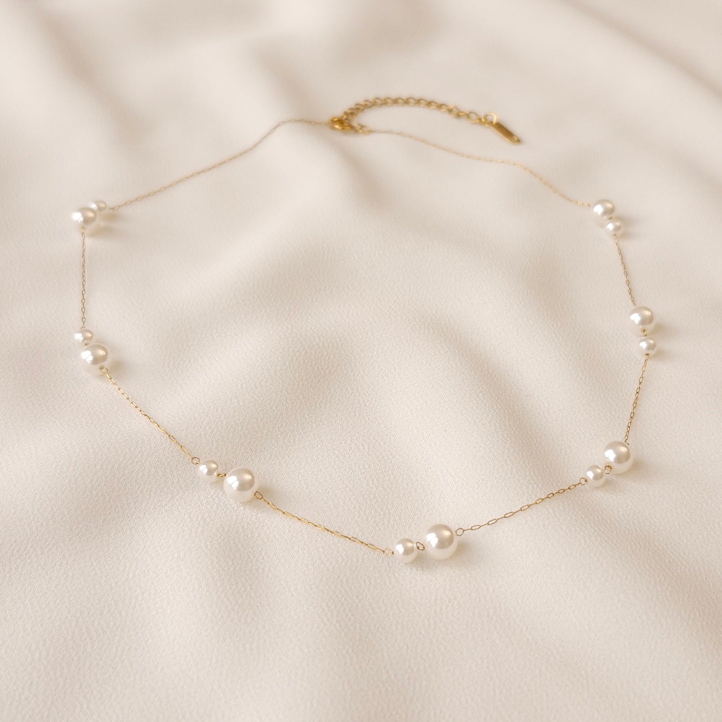 Double Pearl Necklace