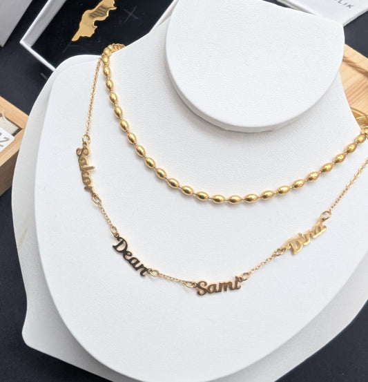 Personalized Multiple Name Necklace (Any Language)
