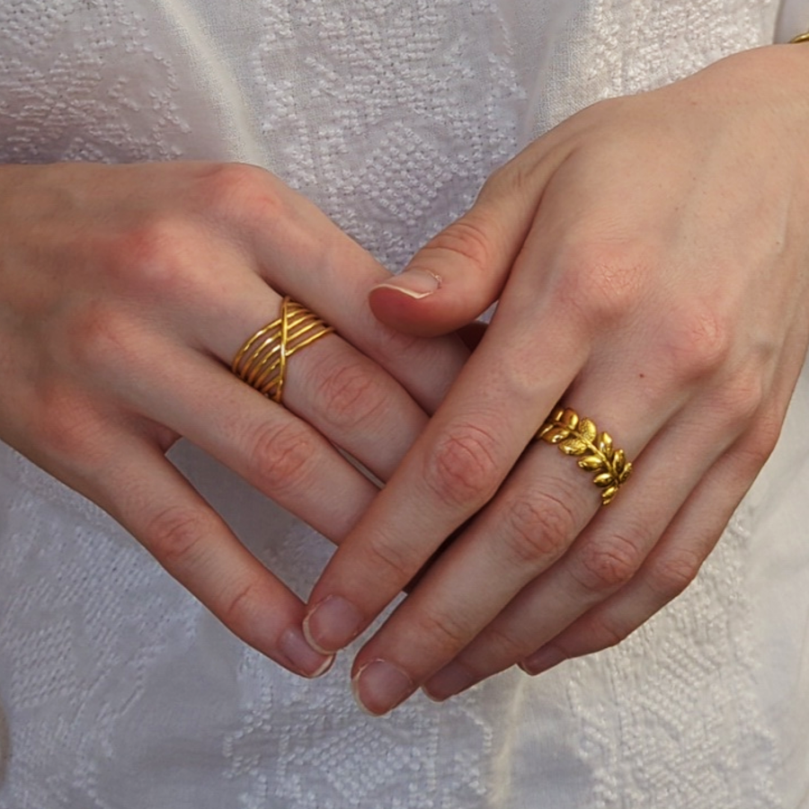 Woven Line Ring