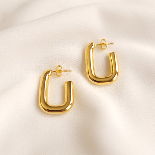 Geometric Square Earrings