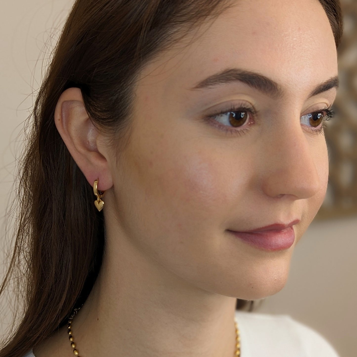Heart Drop Earrings
